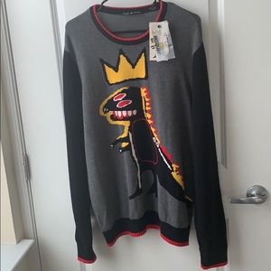 Sean John Men's Basquiat T-Rex Sweater
